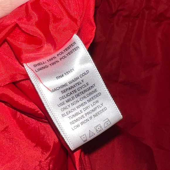 Centigrade Red water resistant Utility Jacket with Hood and Adjustable Waist - Picture 9 of 9